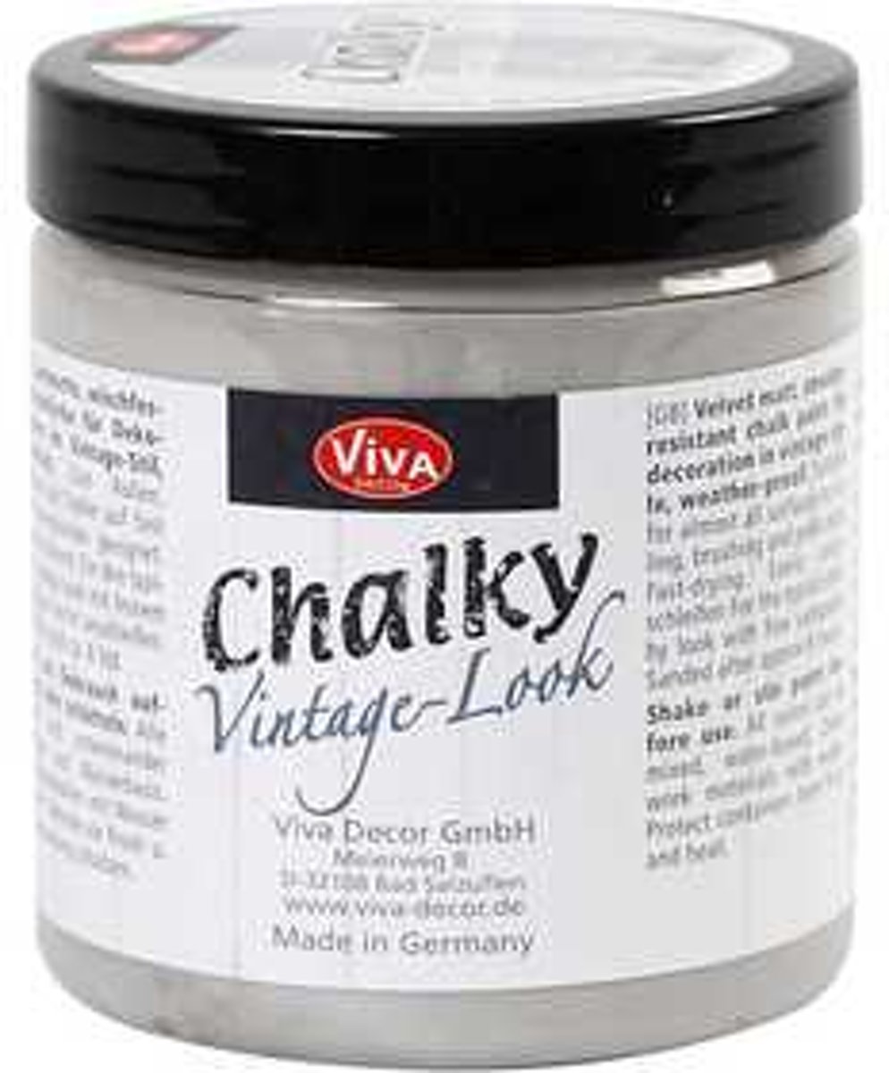 Chalky vintage look verf, grey (801), 250ml [HOB-24336]